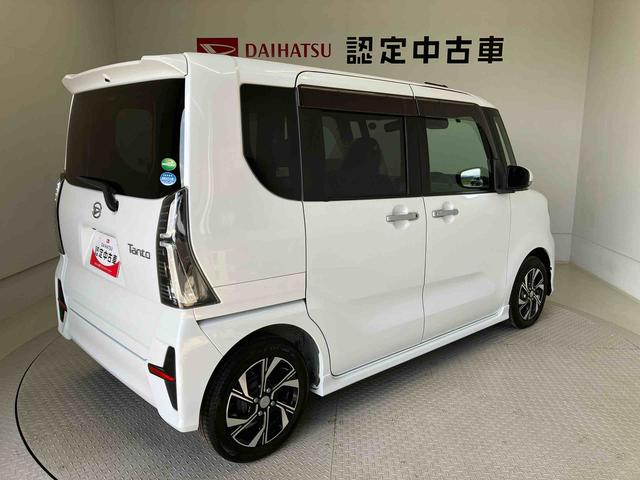 タントカスタムＸスマートアシスト搭載　後席両側電動スライドドア　バックカメラ付き　オートエアコン　オートライト　キーフリー　アイドリングストップ　ＡＢＳ　電動ドアミラー（熊本県）の中古車
