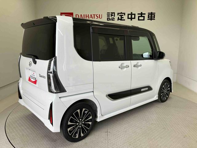 タントカスタムＲＳスマートアシスト搭載　バックカメラ付き　後席両側電動スライドドア　オートエアコン　オートライト　Ｋ−フリー　アイドリングストップ　ＡＢＳ　電動ドアミラー（熊本県）の中古車