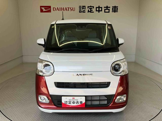 ムーヴキャンバスストライプスＧスマートアシスト搭載　後席両側電動スライドドア　バックカメラ付き　オートエアコン　オートライト　キーフリー　アイドリングストップ　ＡＢＳ　電動ドアミラー（熊本県）の中古車