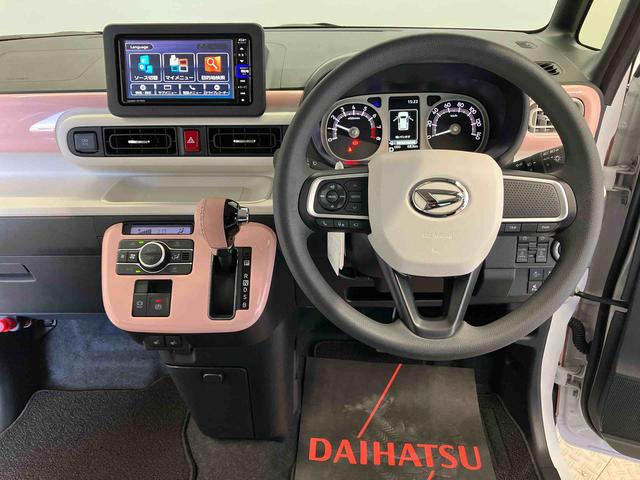 ムーヴキャンバスストライプスＧスマートアシスト搭載　後席両側電動スライドドア　パノラマモニター対応　オートエアコン　オートライト　キーフリー　アイドリングストップ　ＡＢＳ　電動ドアミラー（熊本県）の中古車