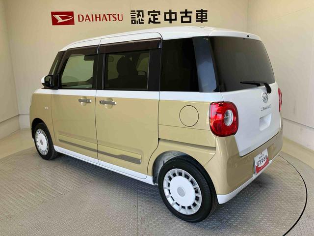 ムーヴキャンバスストライプスＧスマートアシスト搭載　後席両側電動スライドドア　バックカメラ付き　オートエアコン　オートライト　キーフリー　アイドリングストップ　ＡＢＳ　電動ドアミラー（熊本県）の中古車