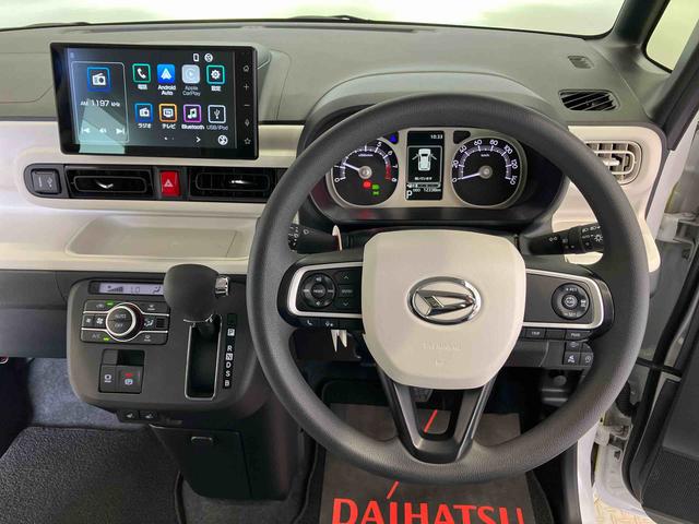 ムーヴキャンバスストライプスＧターボスマートアシスト搭載　後席両側電動スライドドア　バックカメラ付き　オートエアコン　オートライト　キーフリー　アイドリングストップ　ＡＢＳ　電動ドアミラー（熊本県）の中古車
