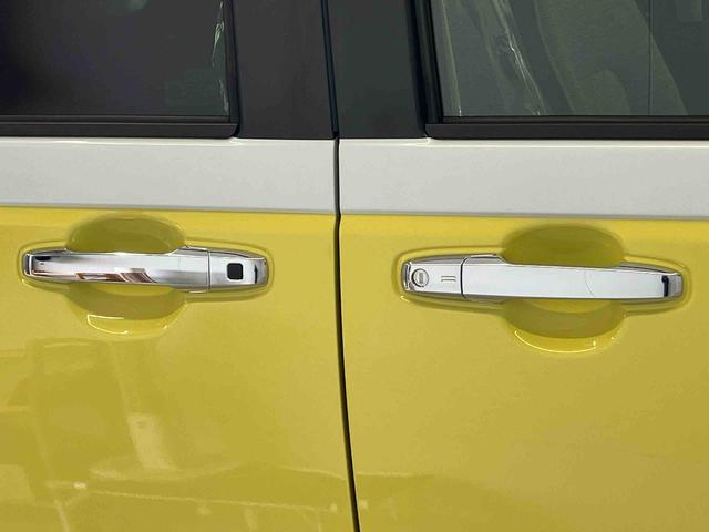 ムーヴキャンバスストライプスＧターボスマートアシスト搭載　後席両側電動スライドドア　バックカメラ付き　オートエアコン　オートライト　キーフリー　アイドリングストップ　ＡＢＳ　電動ドアミラー（熊本県）の中古車