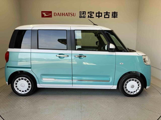 ムーヴキャンバスストライプスGスマートアシスト搭載 後席両側電動スライドドア バックカメラ付き オートエアコン オートライト キーフリー アイドリングストップ ABS 電動ドアミラー(熊本県)の中古車
