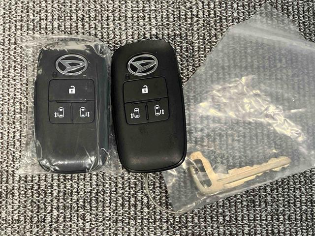 ムーヴキャンバスストライプスＧスマートアシスト搭載　後席両側電動スライドドア　バックカメラ付き　オートエアコン　オートライト　キーフリー　アイドリングストップ　ＡＢＳ　電動ドアミラー（熊本県）の中古車