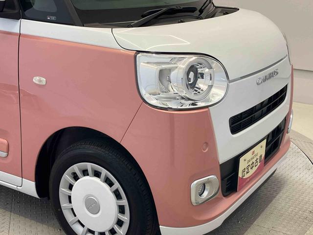 ムーヴキャンバスストライプスGターボスマートアシスト搭載 後席両側電動スライドドア バックカメラ付き オートエアコン オートライト キーフリー アイドリングストップ ABS 電動ドアミラー(熊本県)の中古車