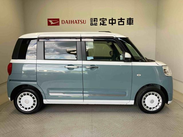 ムーヴキャンバスストライプスＧスマートアシスト搭載　後席両側電動スライドドア　バックカメラ付き　オートエアコン　オートライト　キーフリー　アイドリングストップ　ＡＢＳ　電動ドアミラー（熊本県）の中古車
