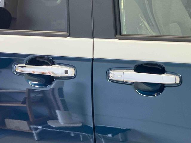 ムーヴキャンバスストライプスＧスマートアシスト搭載　後席両側電動スライドドア　バックカメラ付き　オートエアコン　オートライト　キーフリー　アイドリングストップ　ＡＢＳ　電動ドアミラー（熊本県）の中古車