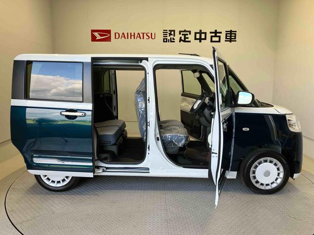 ムーヴキャンバスストライプスＧスマートアシスト搭載　後席両側電動スライドドア　バックカメラ付き　オートエアコン　オートライト　キーフリー　アイドリングストップ　ＡＢＳ　電動ドアミラー（熊本県）の中古車