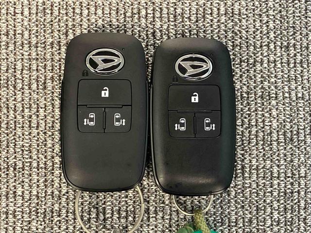 ムーヴキャンバスストライプスＧスマートアシスト搭載　後席両側電動スライドドア　バックカメラ付き　オートエアコン　オートライト　キーフリー　アイドリングストップ　ＡＢＳ　電動ドアミラー（熊本県）の中古車