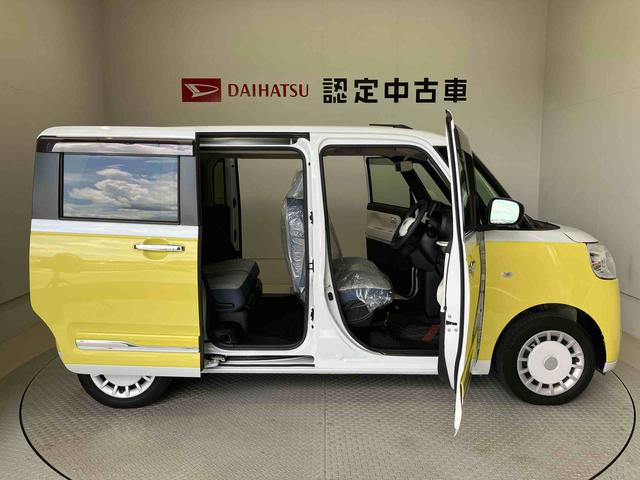 ムーヴキャンバスストライプスGスマートアシスト搭載 後席両側電動スライドドア バックカメラ付き オートエアコン オートライト キーフリー アイドリングストップ ABS 電動ドアミラー(熊本県)の中古車