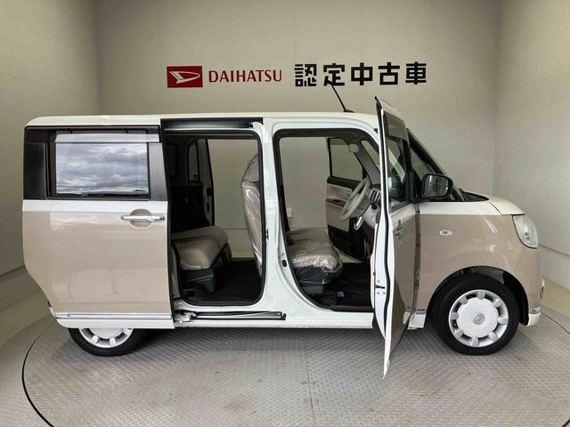 ムーヴキャンバスＧメイクアップＶＳ　ＳＡIIIスマートアシスト搭載　後席両側電動スライドドア　パノラマモニター対応　オートエアコン　オートライト　キーフリー　アイドリングストップ　ＡＢＳ　電動ドアミラー（熊本県）の中古車
