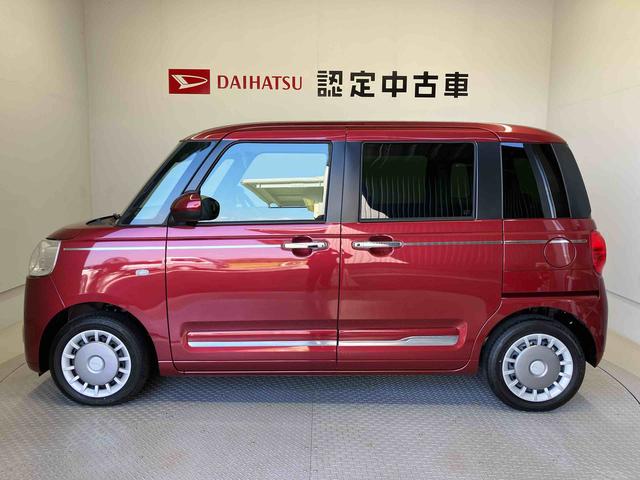 ムーヴキャンバス 中古車 セオリーＧターボスマートアシスト搭載　後席両側電動スライドドア　バックカメラ付き　オートエアコン　オートライト　キーフリー　アイドリングストップ　ＡＢＳ　電動ドアミラー