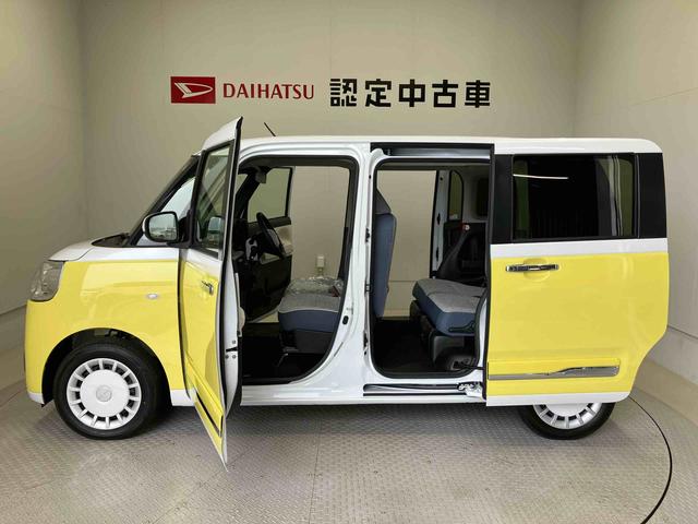 ムーヴキャンバスストライプスGスマートアシスト搭載 後席両側電動スライドドア バックカメラ付き オートエアコン オートライト キーフリー アイドリングストップ ABS 電動ドアミラー(熊本県)の中古車