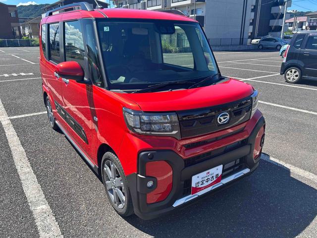 タントファンクロスターボインパネシフト　プッシュスタートスイッチ　電子カードキー　電動パーキングブレーキ　ディスプレイオーディオ　車線逸脱警報装置　オートハイビーム　アルミホイール　ＡＢＳ　誤発進抑制機能（鹿児島県）の中古車
