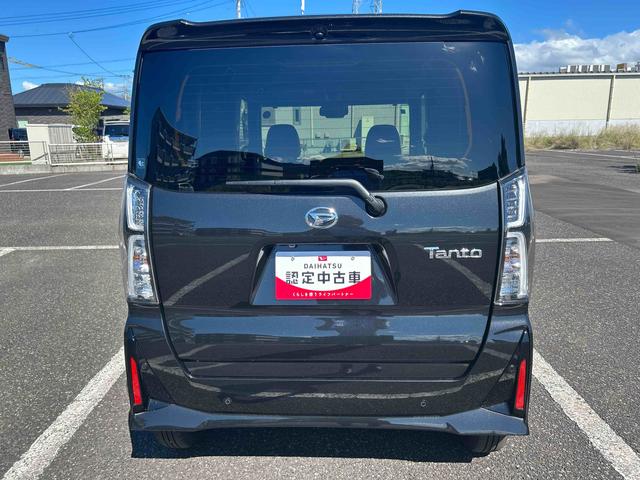 タントカスタムＸインパネシフト　プッシュスタートスイッチ　電動パーキングブレーキ　電子カードキー　シートヒーター　衝突被害軽減装置　車線逸脱警報　オートＬＥＤ　アルミホイール　ＡＢＳ付（鹿児島県）の中古車
