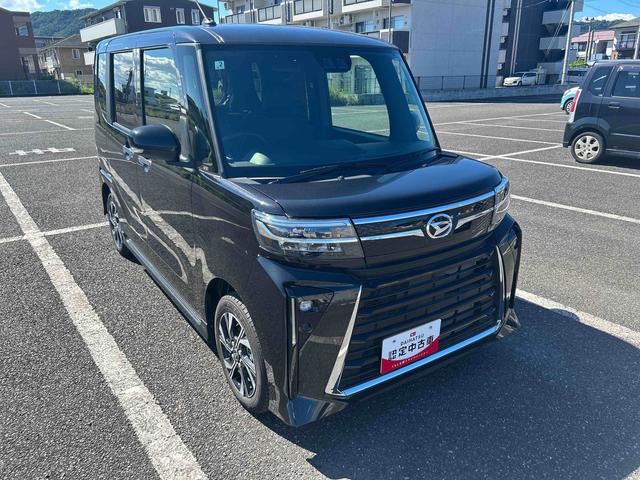 タントカスタムＸインパネシフト　プッシュスタートスイッチ　電動パーキングブレーキ　電子カードキー　シートヒーター　衝突被害軽減装置　車線逸脱警報　オートＬＥＤ　アルミホイール　ＡＢＳ付（鹿児島県）の中古車