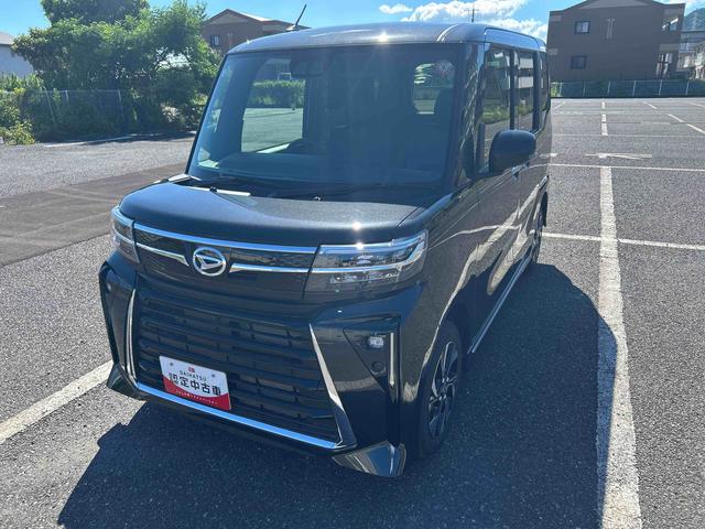 タントカスタムＸインパネシフト　プッシュスタートスイッチ　電動パーキングブレーキ　電子カードキー　シートヒーター　衝突被害軽減装置　車線逸脱警報　オートＬＥＤ　アルミホイール　ＡＢＳ付（鹿児島県）の中古車
