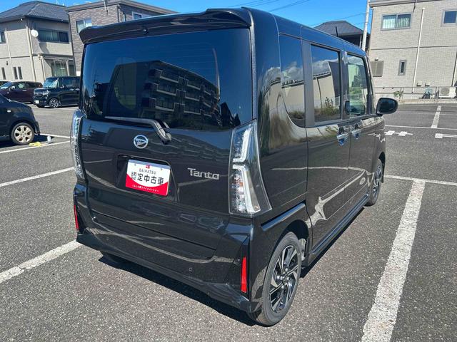 タントカスタムＸインパネシフト　プッシュスタートスイッチ　電動パーキングブレーキ　電子カードキー　シートヒーター　衝突被害軽減装置　車線逸脱警報　オートＬＥＤ　アルミホイール　ＡＢＳ付（鹿児島県）の中古車