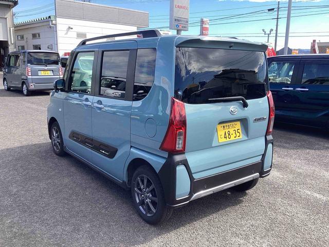 タントファンクロスインパネシフト プッシュスタートスイッチ 電子カードキー 電動パーキングブレーキ カーナビ 衝突軽減システム 両側オートドア レーンキープアシスト ABS アルミホイール(鹿児島県)の中古車