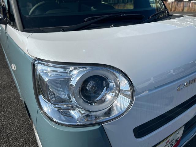 ムーヴキャンバスストライプスGインパネシフト プッシュスタートスイッチ 電子カードキー 電動パーキングブレーキ ディスプレイオーディオ フォグランプ オートハイビーム 車線逸脱警報 エマージェンシーブレーキ 両Pドア ABS(鹿児島県)の中古車