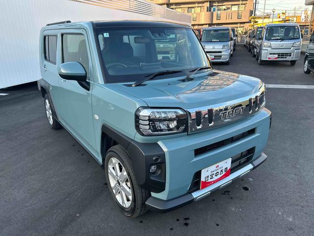 タフトＧ　クロムベンチャー９インチディスプレイオーディオ　Ｆドラレコ　バックカメラ　コーナーセンサー　キーフリーシステム　プッシュボタンスタート　オートライト　ＬＥＤヘッドライト　スカイフィールトップ　衝突回避支援システム（鹿児島県）の中古車