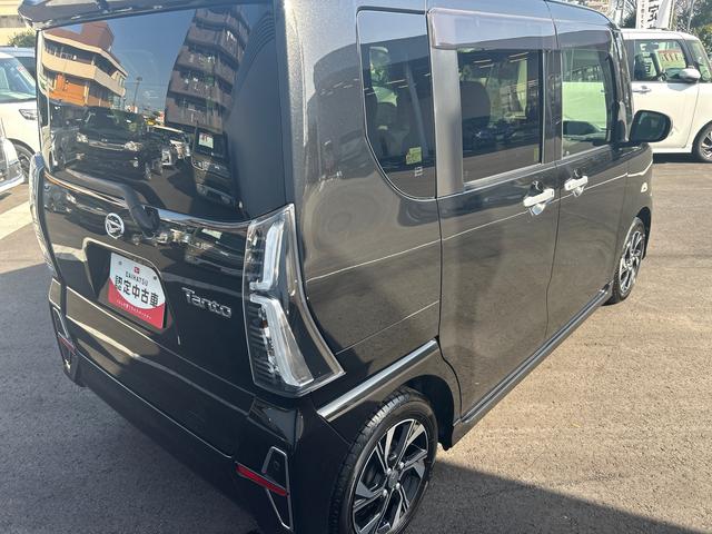 タントカスタムＸセレクション純正カーナビ　パノラマモニター　ＥＴＣ　コーナーセンサー　両側電動スライドドア　ＬＥＤヘッドライト　オートライト　プッシュボタンスタート　シートヒーター　助手席ロングスライド機構　衝突回避支援システム（鹿児島県）の中古車