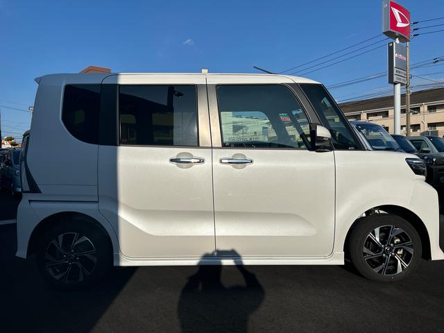 タントカスタムＸインパネシフト　プッシュスタートスイッチ　電子カードキー　電動パーキングブレーキ　カーナビ　バックモニター　ＡＴハイビーム　ＡＢＳ付　両側パワースライドドア　アルミホイール　衝突被害軽減システム（鹿児島県）の中古車