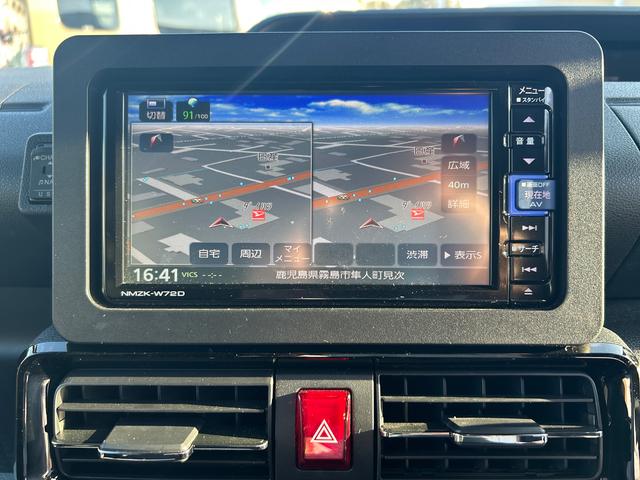 タントカスタムＸインパネシフト　プッシュスタートスイッチ　電子カードキー　電動パーキングブレーキ　カーナビ　バックモニター　ＡＴハイビーム　ＡＢＳ付　両側パワースライドドア　アルミホイール　衝突被害軽減システム（鹿児島県）の中古車