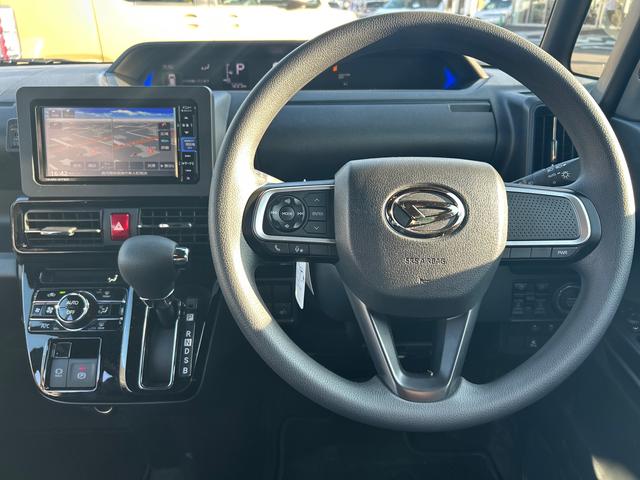 タントカスタムＸインパネシフト　プッシュスタートスイッチ　電子カードキー　電動パーキングブレーキ　カーナビ　バックモニター　ＡＴハイビーム　ＡＢＳ付　両側パワースライドドア　アルミホイール　衝突被害軽減システム（鹿児島県）の中古車
