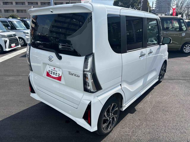 タントカスタムＸインパネシフト　プッシュスタートスイッチ　電子カードキー　電動パーキングブレーキ　シートヒーター　両側電動スライドドア　ＡＴハイビーム　ＡＢＳ付　アルミホイール（鹿児島県）の中古車