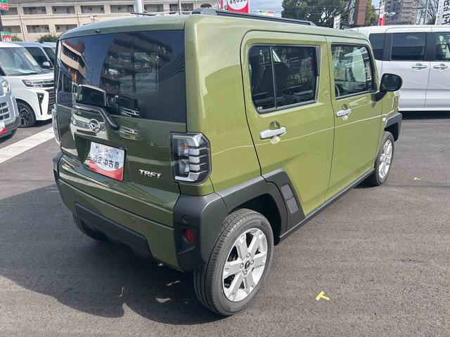 タフトＧインパネシフト　プッシュスタートスイッチ　電子カードキー　電動パーキングブレーキ　車線逸脱防止　運転席助手席エアバッグ　オートマチックハイビーム　ムーンルーフ　アルミ　ＡＢＳ（鹿児島県）の中古車