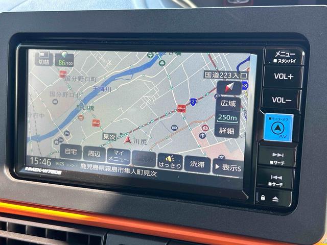 タントファンクロス純正カーナビ＆ナビ連動ドラレコ　バックモニター　両側電動スライドドア　カーテンシールド＆サイドエアバック　コーナーセンサー　シートヒーター　プッシュボタンスタート　ＬＥＤヘッドライト　オートライト（鹿児島県）の中古車