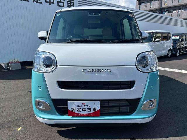 ムーヴキャンバスストライプスＧカーナビ＆ナビ連動ＦＲドラレコ　バックカメラ　両側電動スライドドア　カーテンシールド＆サイドエアバック　コーナーセンサー　シートヒーター　ＬＥＤヘッドライト　オートライト　衝突安全機能（鹿児島県）の中古車