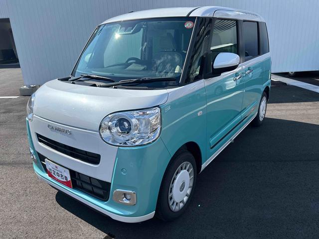 ムーヴキャンバスストライプスＧカーナビ＆ナビ連動ＦＲドラレコ　バックカメラ　両側電動スライドドア　カーテンシールド＆サイドエアバック　コーナーセンサー　シートヒーター　ＬＥＤヘッドライト　オートライト　衝突安全機能（鹿児島県）の中古車