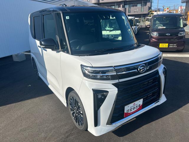 タントカスタムＲＳターボ　インパネシフト　プッシュスタートスイッチ　電子カードキー　電動パーキングブレーキ　カーナビ　バックモニター　衝突回避支援　車線逸脱防止　アルミホイール（鹿児島県）の中古車