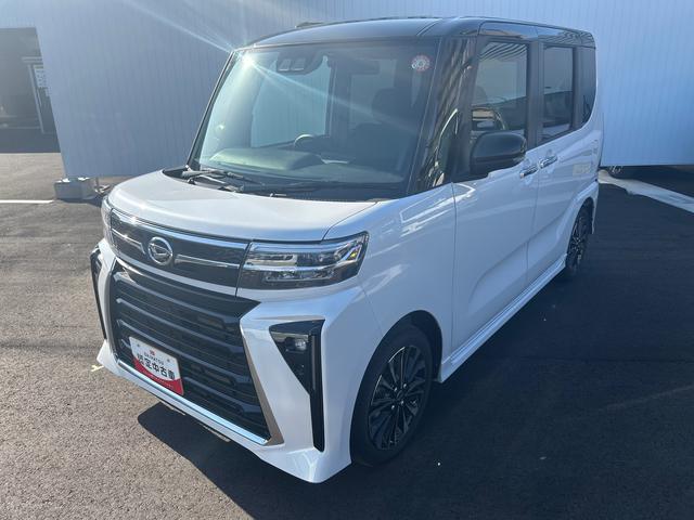 タントカスタムＲＳターボ　インパネシフト　プッシュスタートスイッチ　電子カードキー　電動パーキングブレーキ　カーナビ　バックモニター　衝突回避支援　車線逸脱防止　アルミホイール（鹿児島県）の中古車