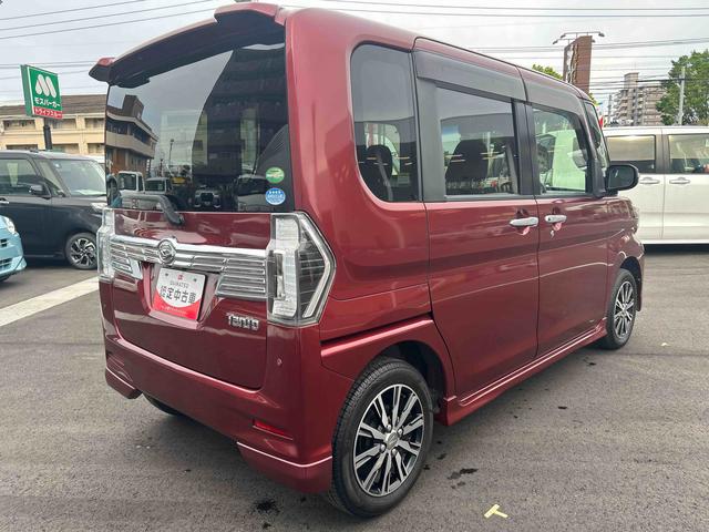 タントカスタムＸ　トップエディションＳＡIII７インチ純正カーナビ　バックカメラ　ＥＴＣ　両側スライドドア（片側電動）　ＬＥＤヘッドライト＆フォグランプ　オートライト　プッシュボタンスタート　電動格納ドアミラー　衝突回避支援システム（鹿児島県）の中古車