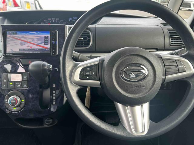 タントカスタムＸ　トップエディションＳＡIII７インチ純正カーナビ　バックカメラ　ＥＴＣ　両側スライドドア（片側電動）　ＬＥＤヘッドライト＆フォグランプ　オートライト　プッシュボタンスタート　電動格納ドアミラー　衝突回避支援システム（鹿児島県）の中古車