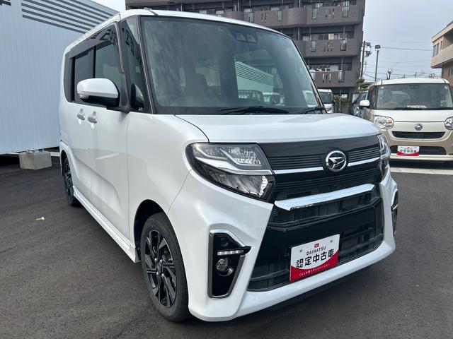 タントカスタムＸ７インチ純正カーナビ＆ナビ連動ドラレコ　バックカメラ　ＥＴＣ　両側電動スライドドア　ロングスライド機構付き　ＬＥＤヘッドライト＆フォグランプ　オートライト　電動格納ドアミラー　衝突回避支援システム（鹿児島県）の中古車