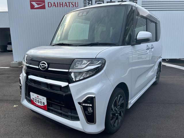 タントカスタムＸ７インチ純正カーナビ＆ナビ連動ドラレコ　バックカメラ　ＥＴＣ　両側電動スライドドア　ロングスライド機構付き　ＬＥＤヘッドライト＆フォグランプ　オートライト　電動格納ドアミラー　衝突回避支援システム（鹿児島県）の中古車