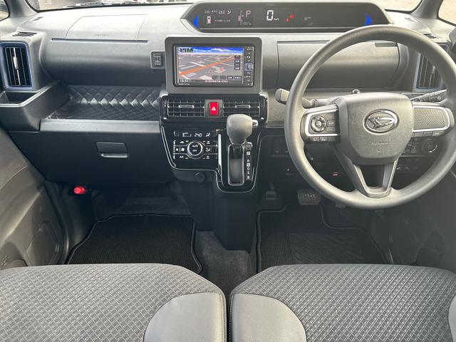 タントカスタムＸ７インチ純正カーナビ＆ナビ連動ドラレコ　バックカメラ　ＥＴＣ　両側電動スライドドア　ロングスライド機構付き　ＬＥＤヘッドライト＆フォグランプ　オートライト　電動格納ドアミラー　衝突回避支援システム（鹿児島県）の中古車