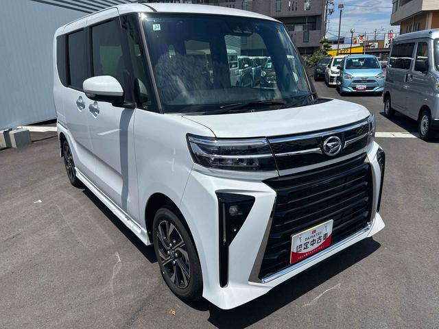 タントカスタムＸインパネシフト　プッシュスタートスイッチ　電子カードキー　電動パーキングブレーキ　両側電動スライドドア　カーナビ　バックモニター　ト　レーンアシスト　オートマチックハイビーム　ＡＢＳ付（鹿児島県）の中古車
