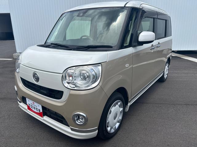 ムーヴキャンバスＧメイクアップ　ＳＡII社外カーナビ　パノラマモニター　ＥＴＣ車載器　両側電動スライドドア　プッシュボタンスタート　ＬＥＤヘッドライト　オートライト　ベンチシート　運転席シートリフト　シートヒーター　衝突回避支援システム（鹿児島県）の中古車