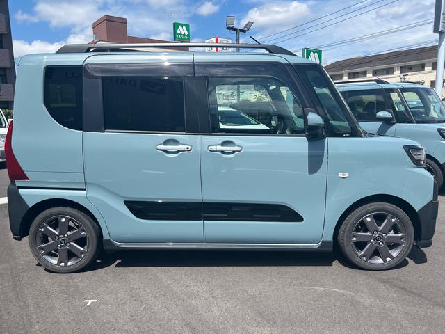 タントファンクロスターボターボ車　９インチディスプレイオーディオ＆ＦＲドラレコ　自動駐車システム　パノラマモニター　クルーズコントロール　ＥＴＣ車載器　両側電動スライドドア　衝突回避支援システム（鹿児島県）の中古車