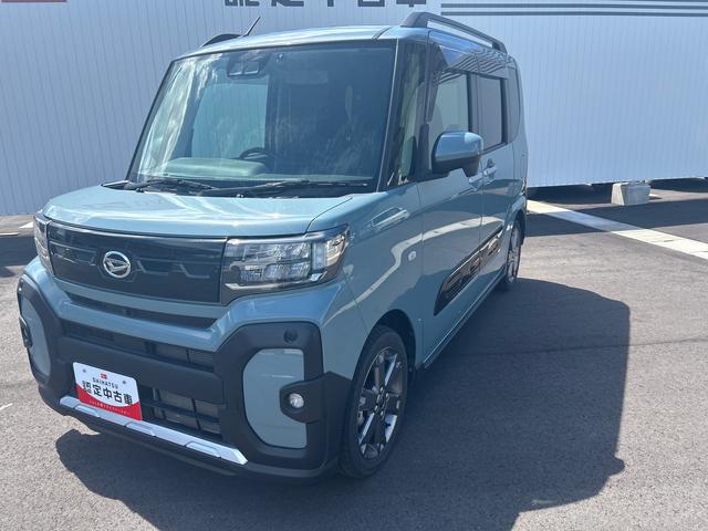 タントファンクロスターボターボ車　９インチディスプレイオーディオ＆ＦＲドラレコ　自動駐車システム　パノラマモニター　クルーズコントロール　ＥＴＣ車載器　両側電動スライドドア　衝突回避支援システム（鹿児島県）の中古車