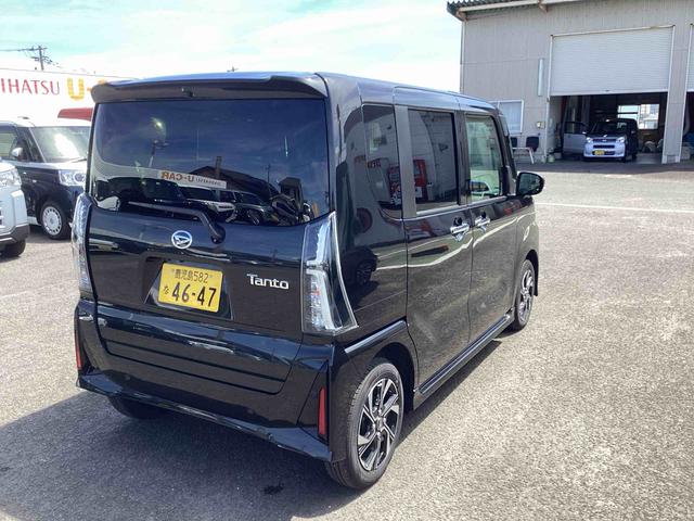 タントカスタムＸインパネシフト　プッシュスタートスイッチ　電子カードキー　電動パーキングブレーキ　車線逸脱警報装置　両側スライドドア　ＡＢＳ付　ＡＷ（鹿児島県）の中古車