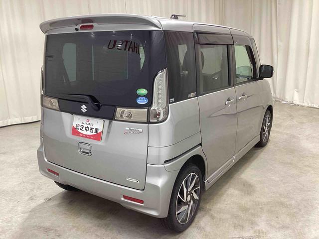 スペーシアカスタムＴＳターボ車　インパネシフト　プッシュスタートスイッチ　電子カードキー　両側スライドドア　アルミホイール　カーナビ　オートエアコン（鹿児島県）の中古車