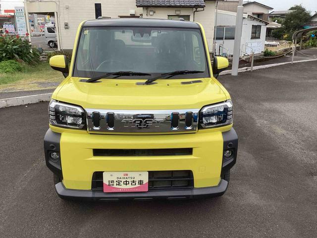 タフトGターボターボ車 インパネシフト プッシュスタートスイッチ 電子カードキー 電動パーキングブレーキ カーナビ 誤発進抑制装置 アルミホイール オートハイビーム ABS ガラスルーフ(鹿児島県)の中古車
