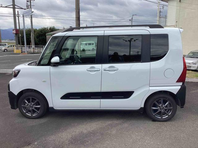 タントファンクロスインパネシフト　プッシュスタートスイッチ　電子カードキー　電動パーキングブレーキ　衝突軽減システム　両側オートドア　レーンキープアシスト　ＡＢＳ　アルミホイール（鹿児島県）の中古車